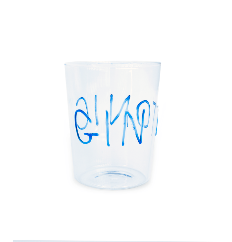 Bicchiere da Cocktail con decoro in Vetro Borosilicato WD Lifestyle