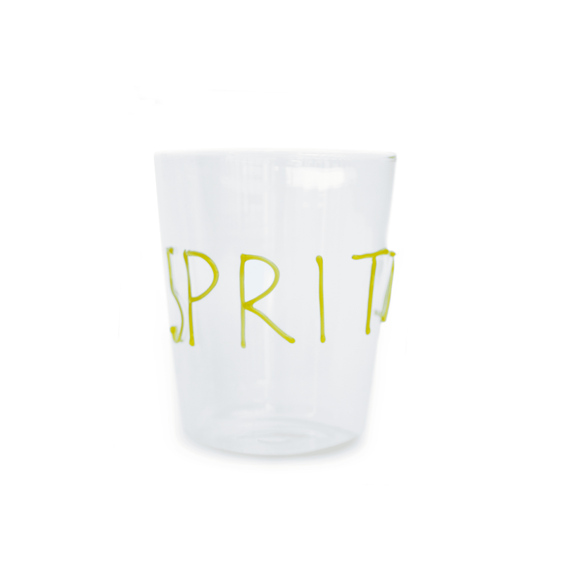 Bicchiere da Cocktail con decoro in Vetro Borosilicato WD Lifestyle