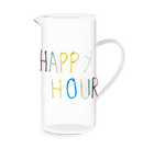 Brocca in vetro in borosilicato con decoro By WD Lifestyle