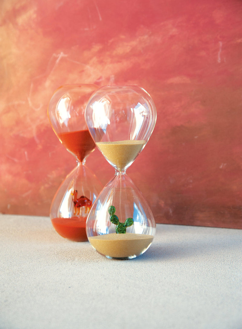 WD Lifestyle Clessidra in vetro borosilicato con decoro