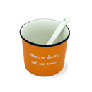 Set 4 coppette gelato con paletta  HABANA LINE in porcellana By WD Lifestyle