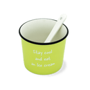 Set 4 coppette gelato con paletta  HABANA LINE in porcellana By WD Lifestyle