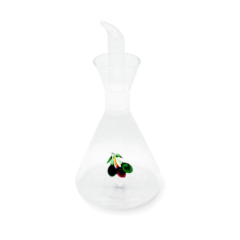 Oliera/acetiera in vetro borosilicato con decoro 500 ml. By WD Lifestyle