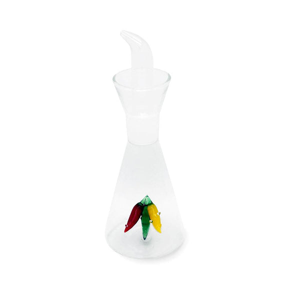 Oliera/acetiera in vetro borosilicato con decoro 250 ml. By WD Lifestyle