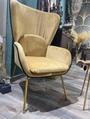 Poltrona PAN-LIVING struttura metallo rivestimento velluto  By Fade