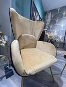 Poltrona PAN-LIVING struttura metallo rivestimento velluto  By Fade