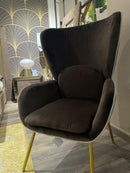 Poltrona PAN-LIVING struttura metallo rivestimento velluto  By Fade