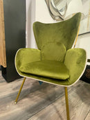 Poltrona PAN-LIVING struttura metallo rivestimento velluto  By Fade