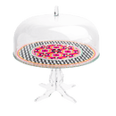 Alzata con campana in cristallo acrilico By Vesta