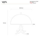 Alzata con campana in cristallo acrilico By Vesta