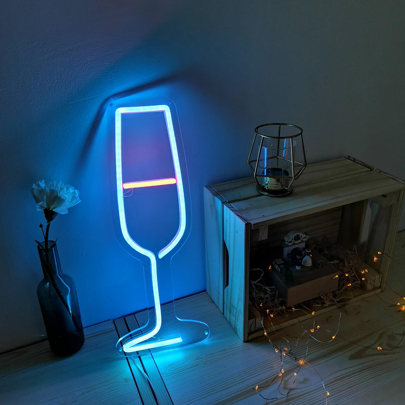 Insegna Luminosa LED SMALL CHAMPAGNE  Candyschock