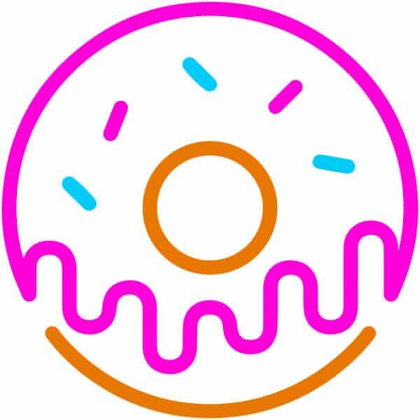 Insegna luminosa led Small Donut Candyschock