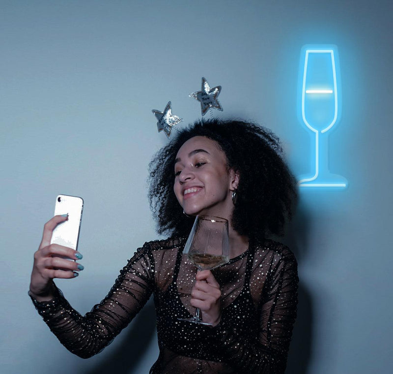 Insegna Luminosa LED SMALL CHAMPAGNE  Candyschock