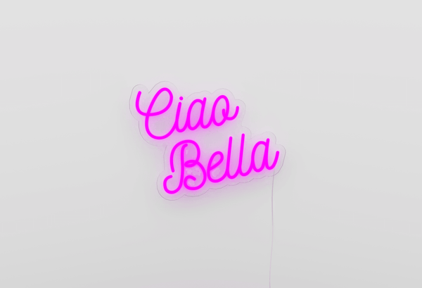 Insegna Luminosa Led CIAO BELLA Candyshock