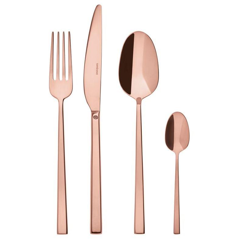 Servizio 24 Posate Monoblocco Rock PVD Copper Sambonet