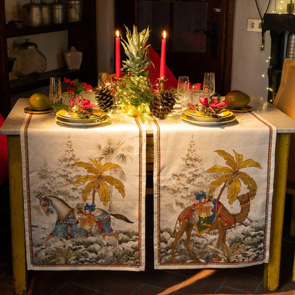 Tovaglia Exotic Christmas Tessitura Toscana