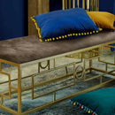 Panca metallo e velluto Keope Fade Maison