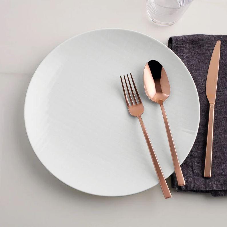 Servizio 24 Posate Monoblocco Rock PVD Copper Sambonet