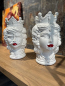 Vaso Testa con Bocca Rossa Mastercraft