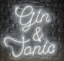 Insegna luminosa LED Medium Gin & Tonic Candyschock