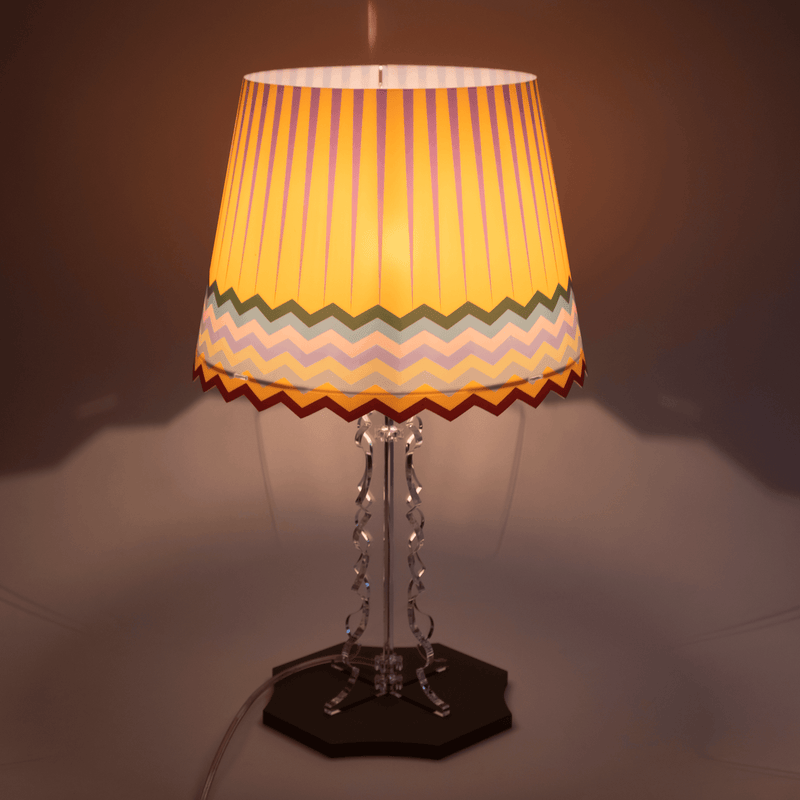 Lampada da Tavolo BRIGHELLA in cristallo acrilico  By Vesta
