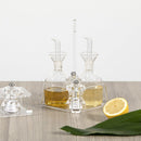 Menage da tavola a cestino LIKE WATER in cristallo acrilico By Vesta