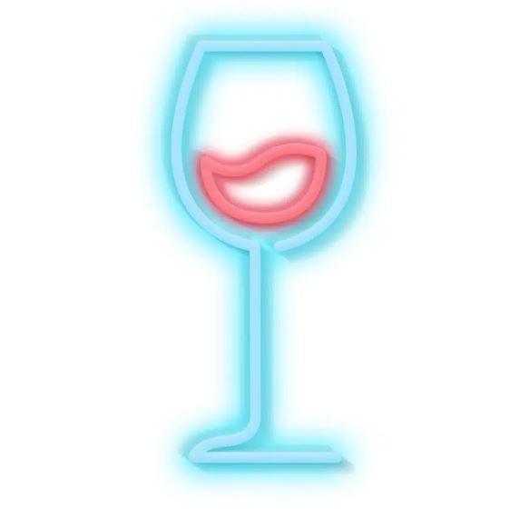 Insegna luminosa led Small Red Wine Candyschock