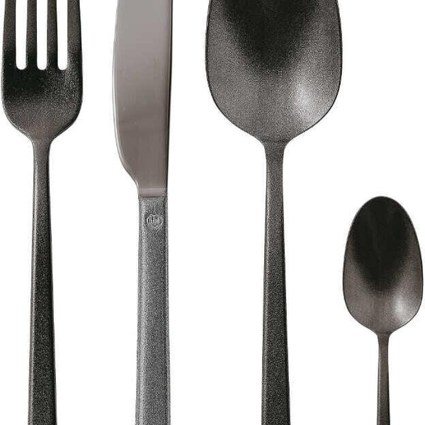 Servizio Posate Sambonet 30 Pezzi Monoblocco Flat Pvd Black - Acciaio Inox 18/10, Design Moderno