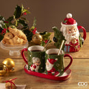 EDG Enzo De Gasperi | Set 2 Tazze Bacio Natalizie in ceramica