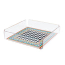 Vuotatasche quadrato in cristallo acrilico By Vesta